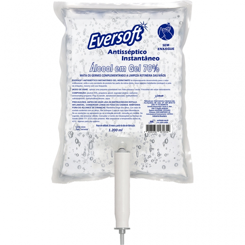 Recommed - Eversoft Antisséptico Instantâneo Álcool em Gel